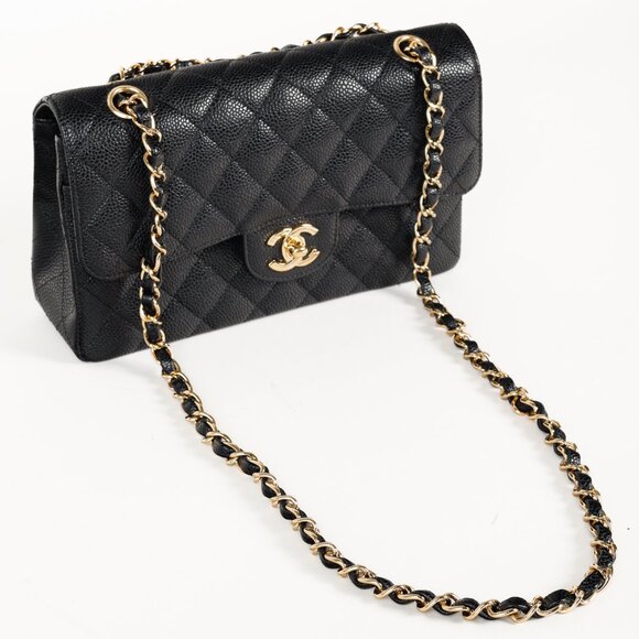 Chanel Small Black Caviar Classic Double Flap Bag - Picture 7 of 16